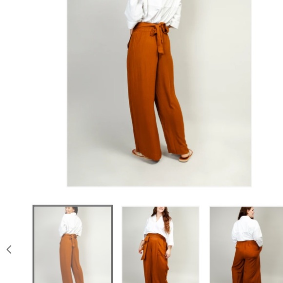 Noonday Collection Full Length Trouser in Amber - Picture 4 of 8
